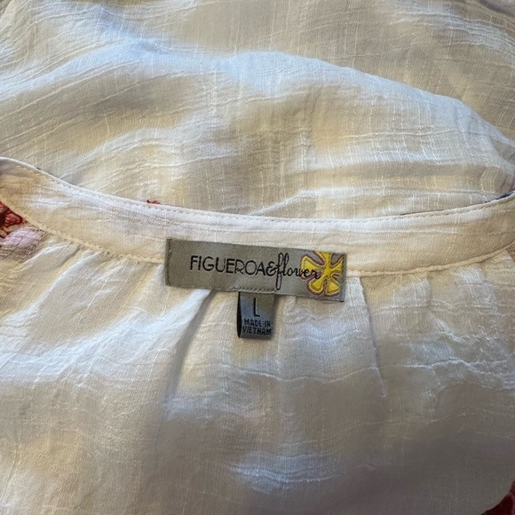Embroidered boho top from Dillards, Figueroa and Flower size L - Picture 5 of 5